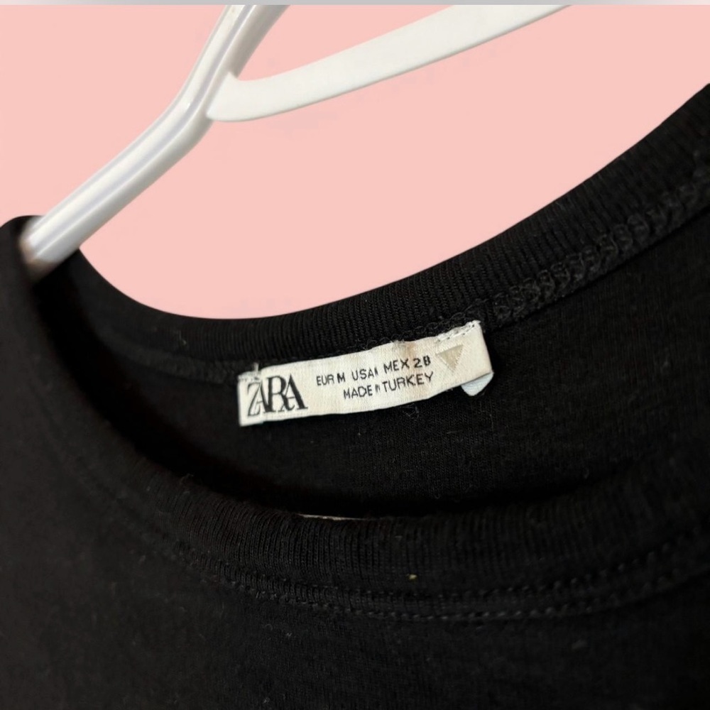Zara cropped black longsleeve - Picture 2 of 2